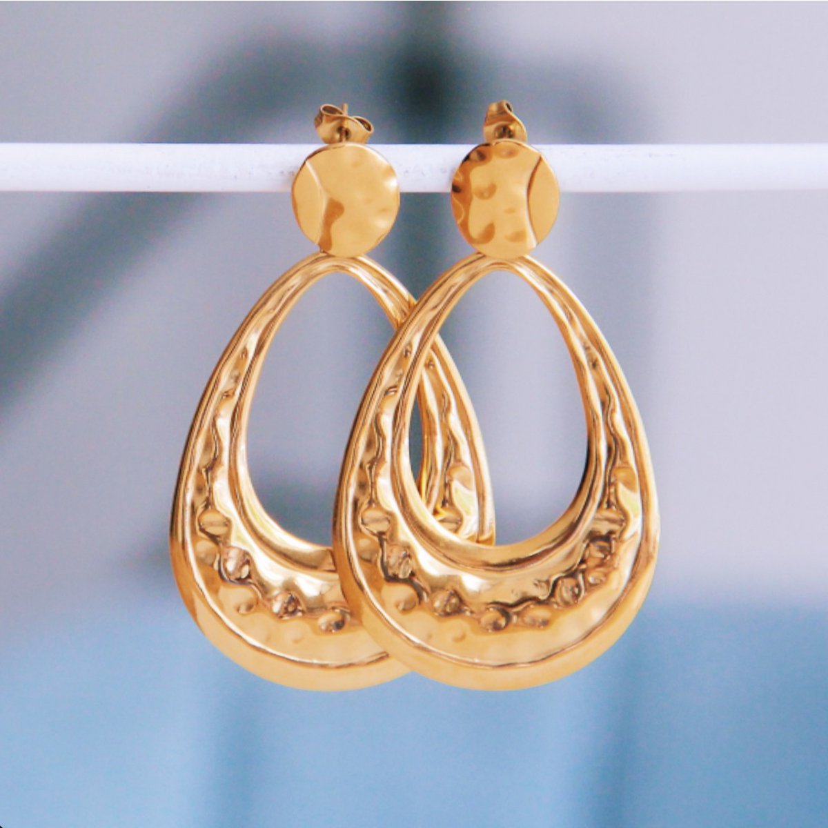 BAZOU Verklaring Earring Vervaardigde druppel