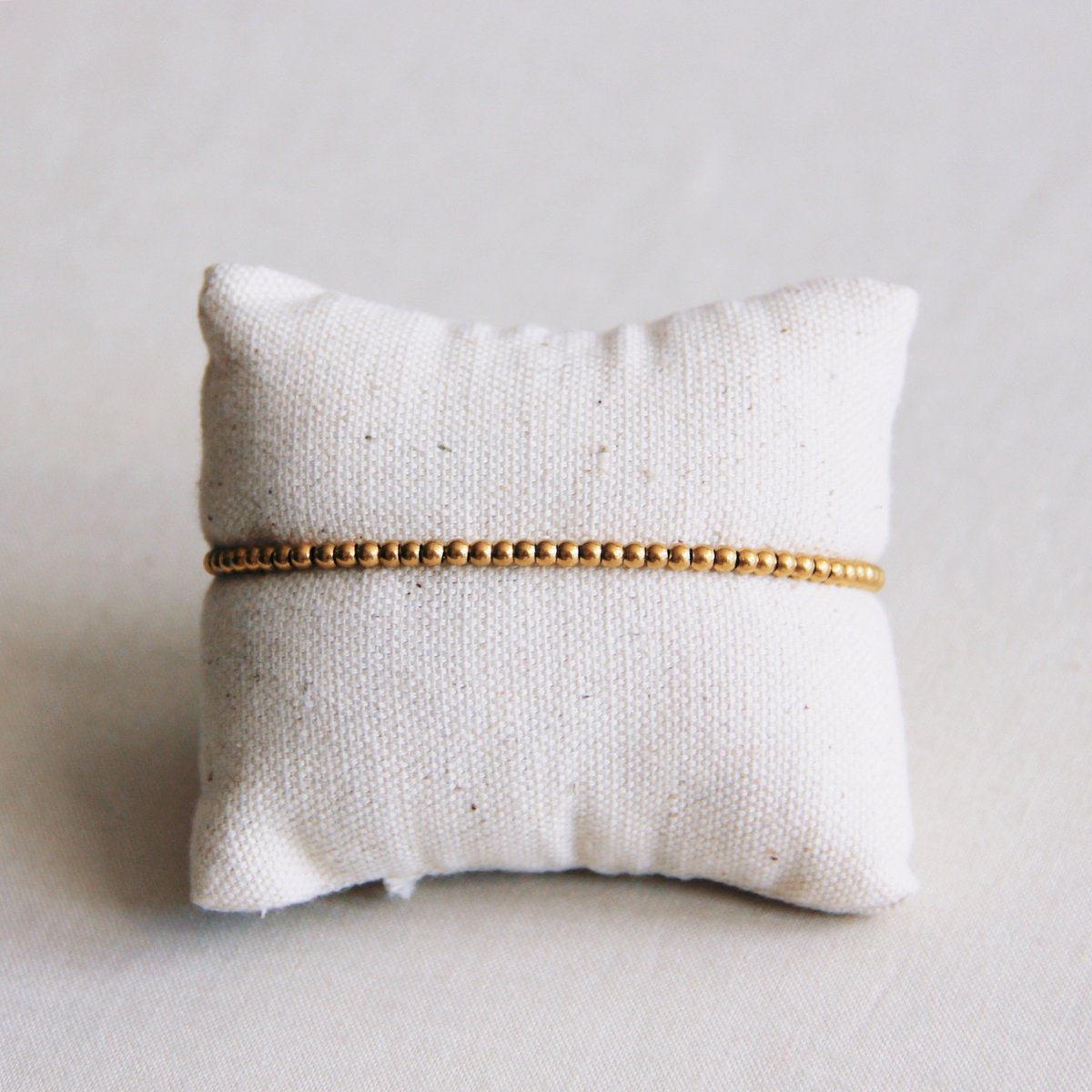 BAZOU Stalen kralenarmband "Small" - goud