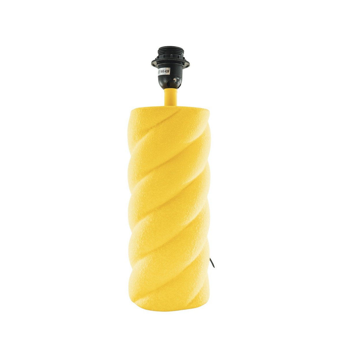 HOUSEVITAMIN Tafellamp - keramiek - neon geel - E27- 12x12x28cm