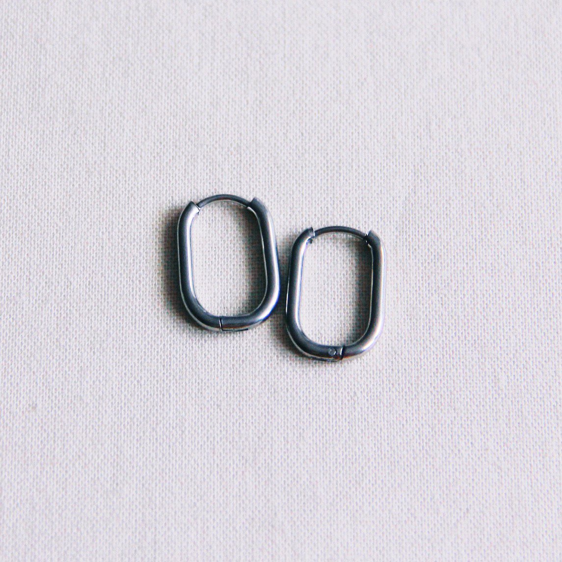 BAZOU creool ovaal 16mm "basic" - zilver