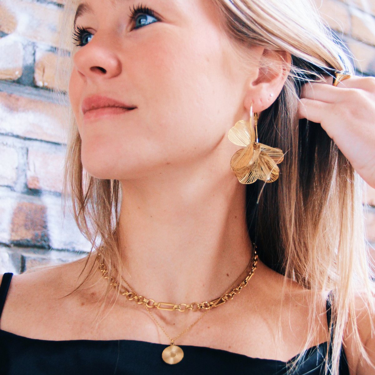 BAZOU Choker met korte ketting en ronde sluiting