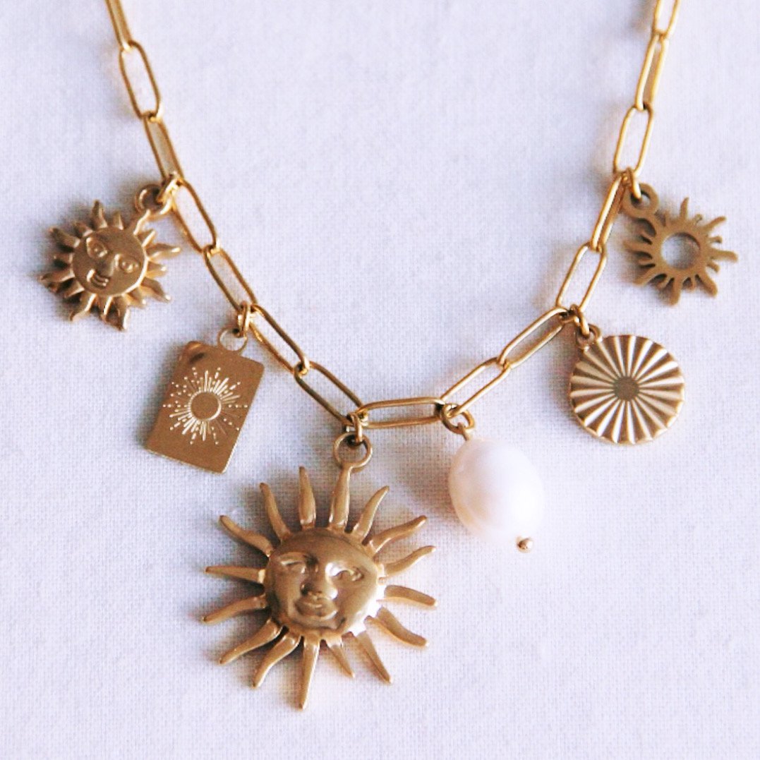 Bedelketting 'Sun Lover' – goud