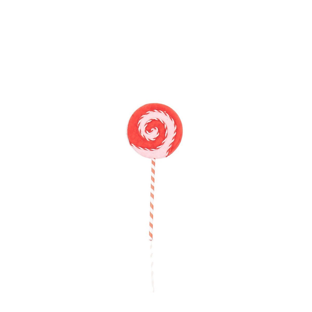 Decoratie - Lollipop- Schuim- Roze/Rood -15x35cm