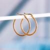 BAZOU creole 30mm "basic" - gold
