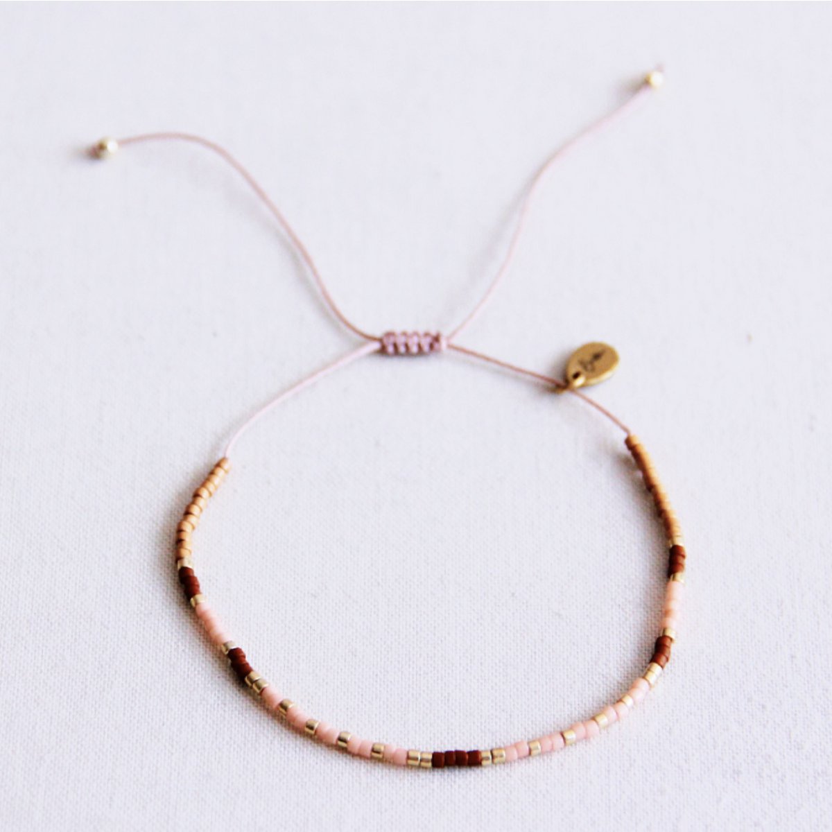 BAZOU Miyuki -armband - naakt/bruin/cognac