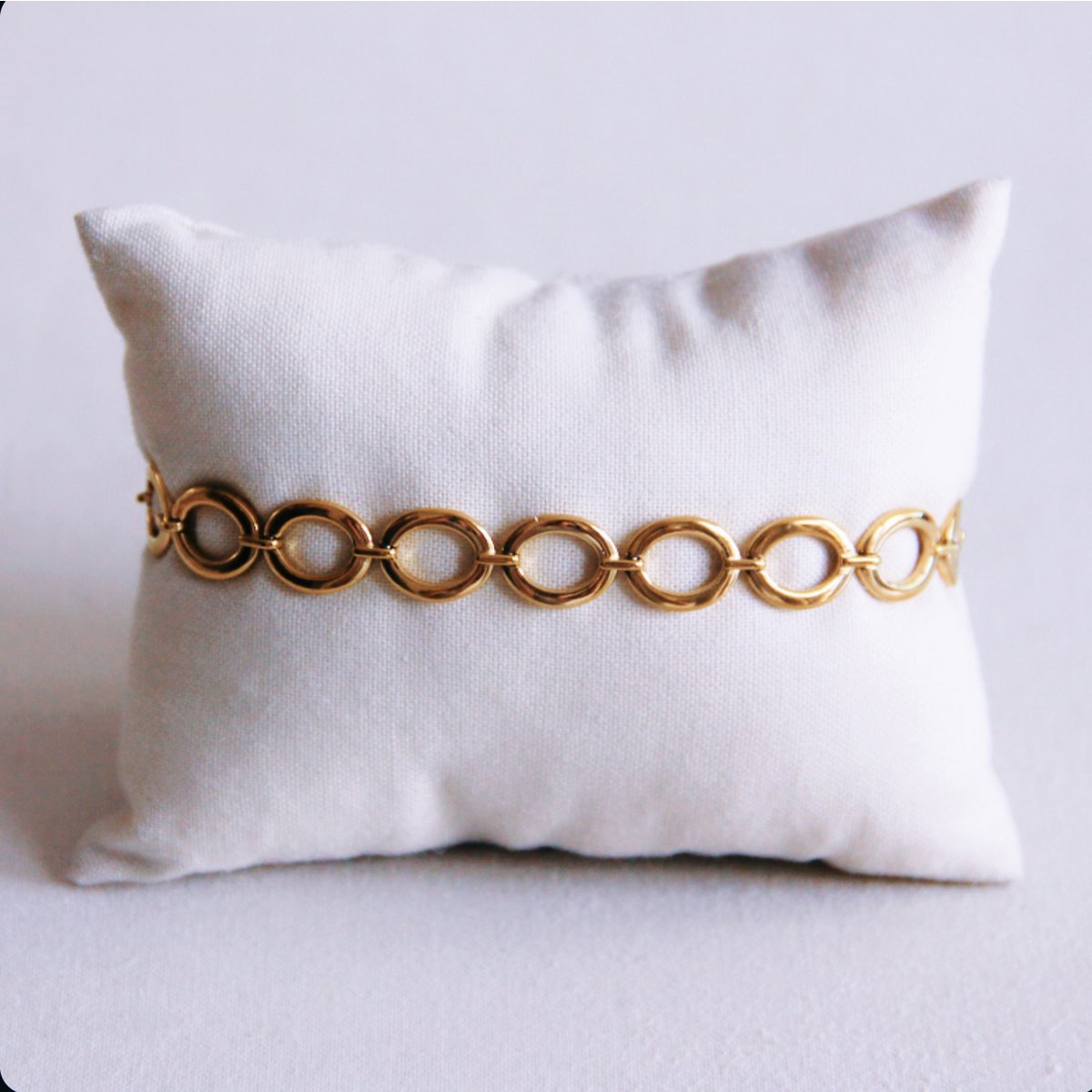 BAZOU Ovaal gekoppelde armband