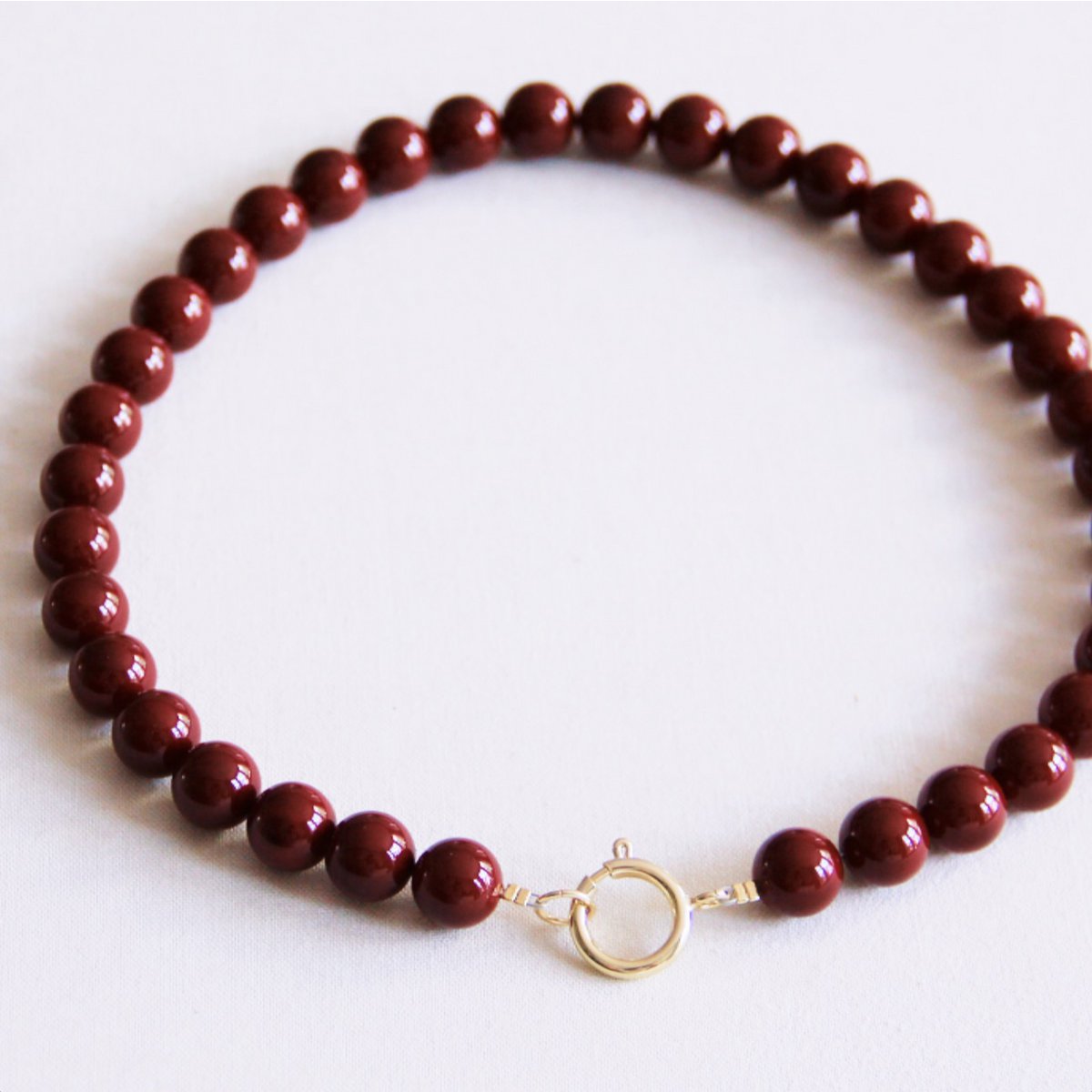 BAZOU kralenketting xl - Bourgondië