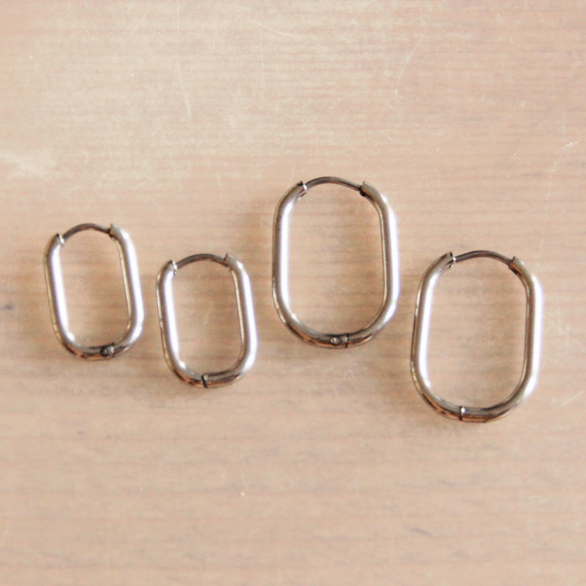 BAZOU creool ovaal 21mm "basic" - zilver