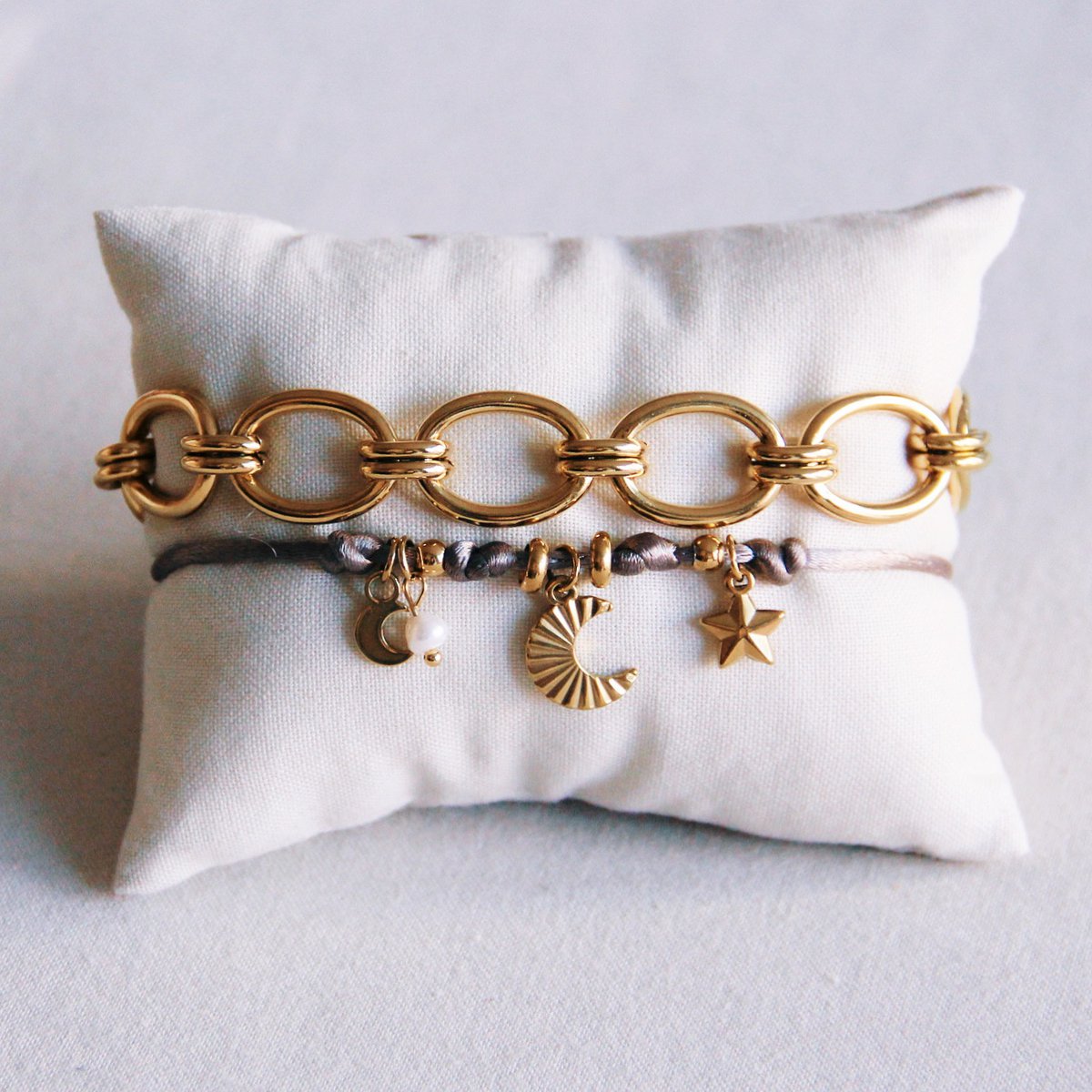 BAZOU armband Gekoppelde ovale