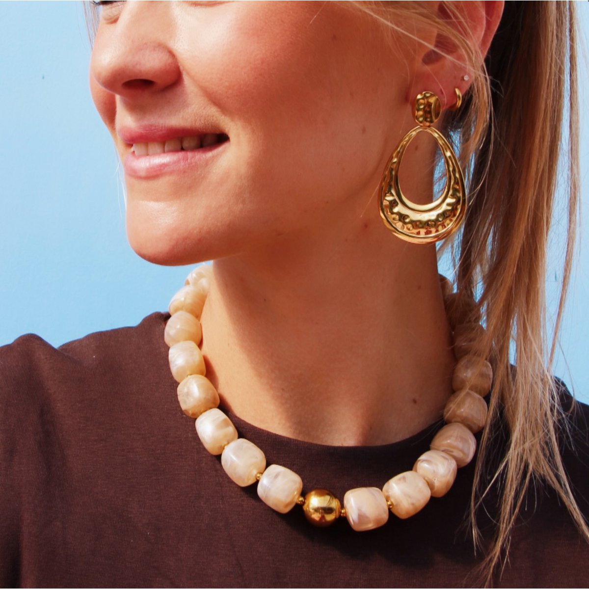 BAZOU Verklaring Earring Vervaardigde druppel