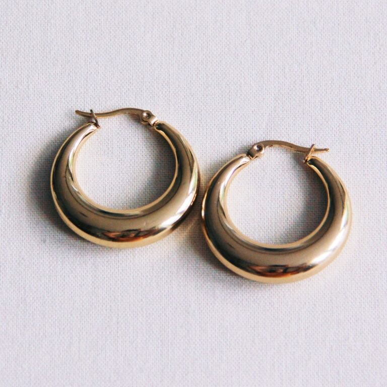 BAZOU creool 30mm “breed” – goud