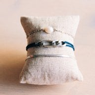 BAZOU Stalen armband “platte slang” - zilver