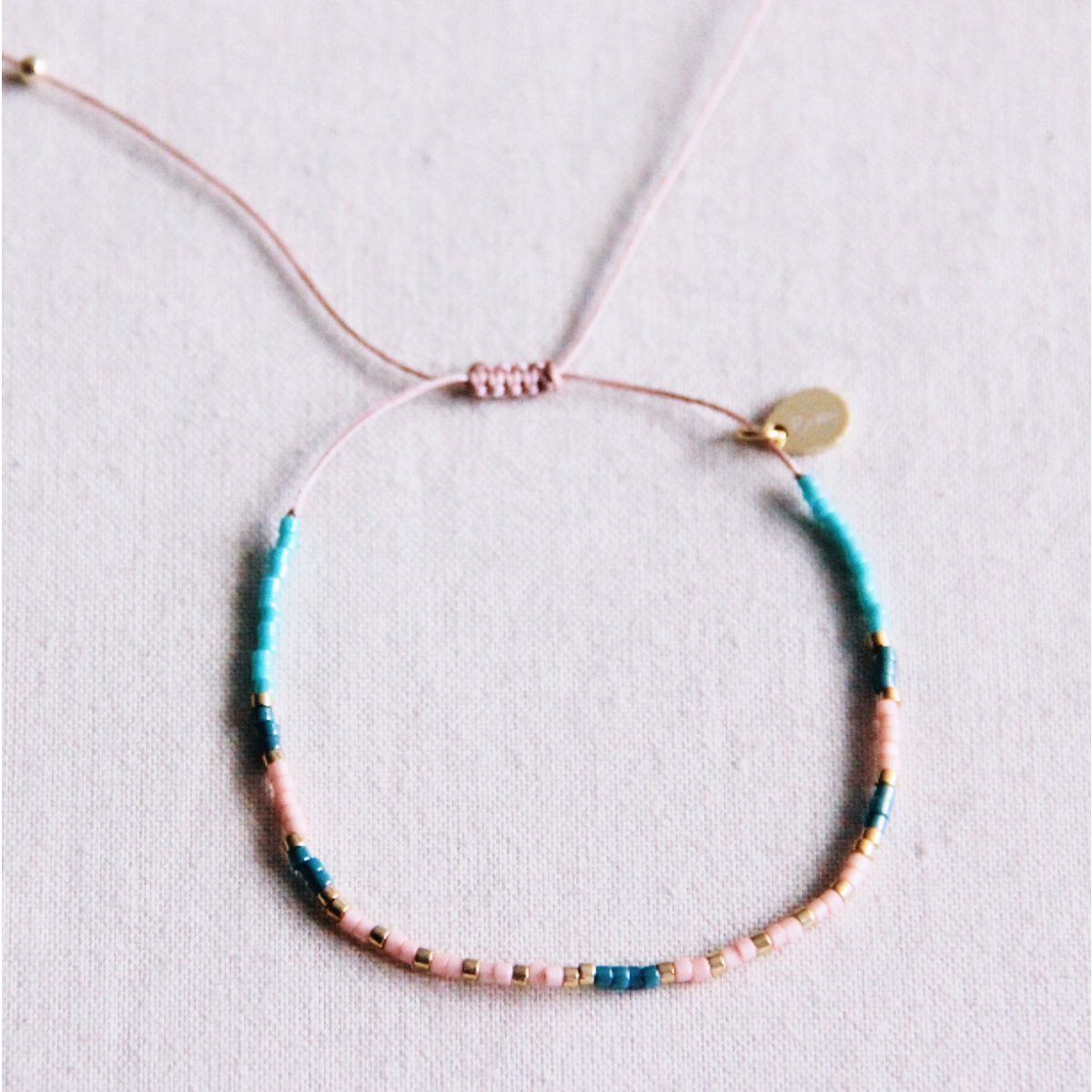 Miyuki armband mint/smaragd/naakt