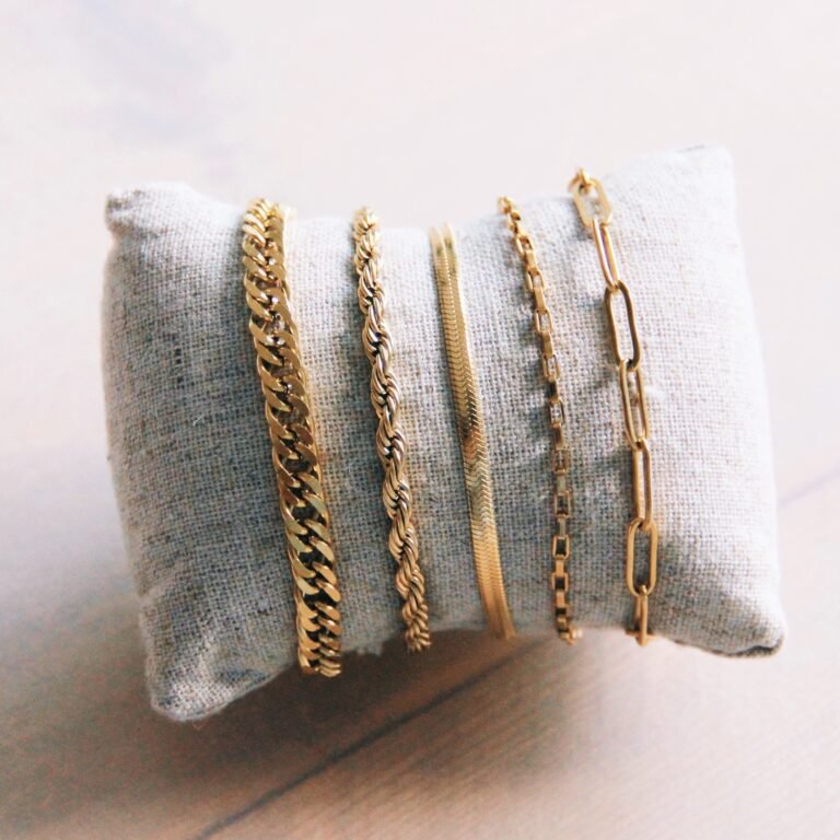 BAZOU Stalen armband met D-ketting - zilver