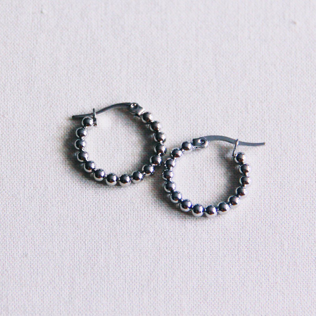 BAZOU creole 20mm “balls” – silver