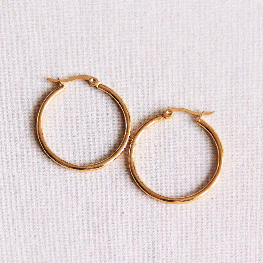BAZOU creole 30mm "basic" - gold