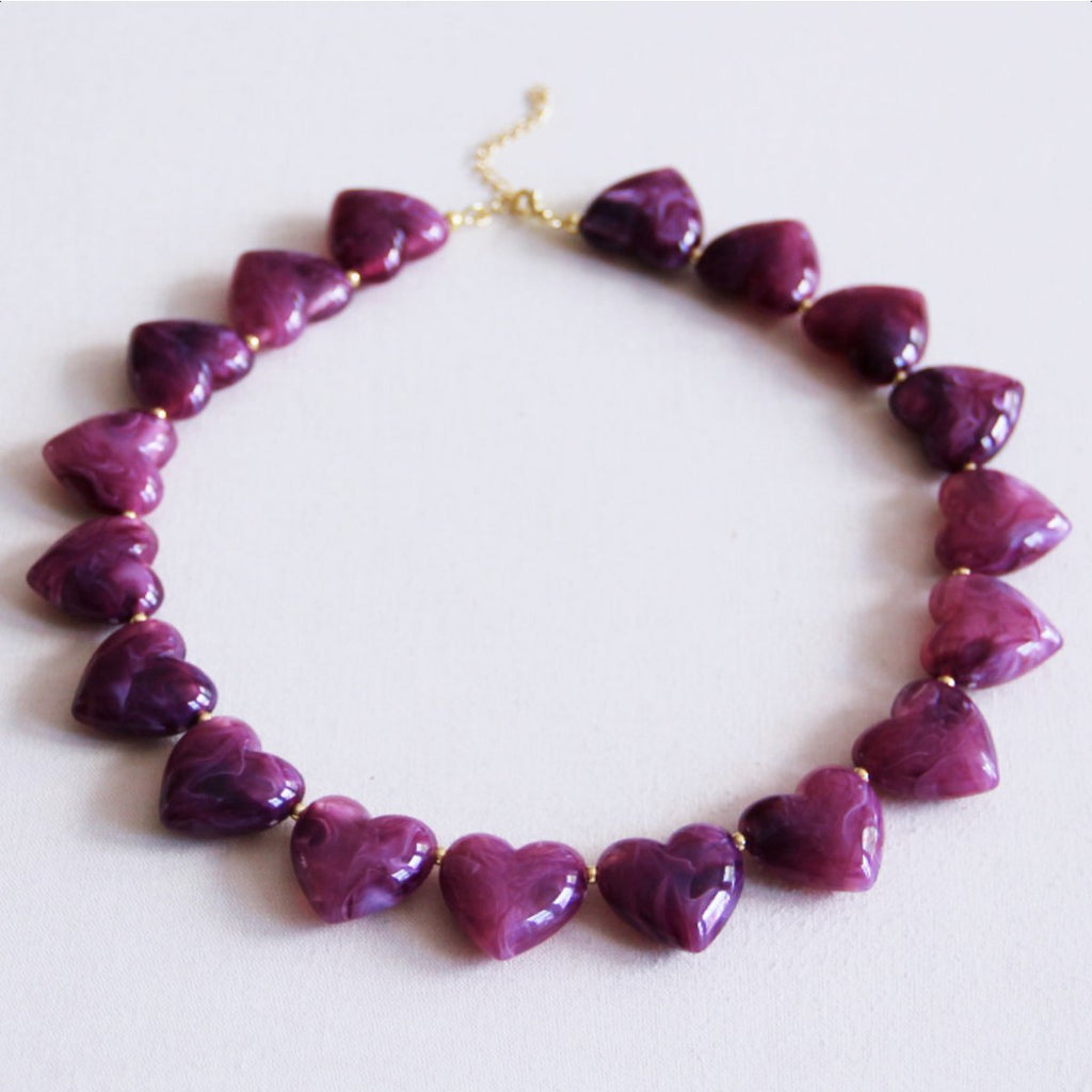 BAZOU Xl hartketting ketting - paars