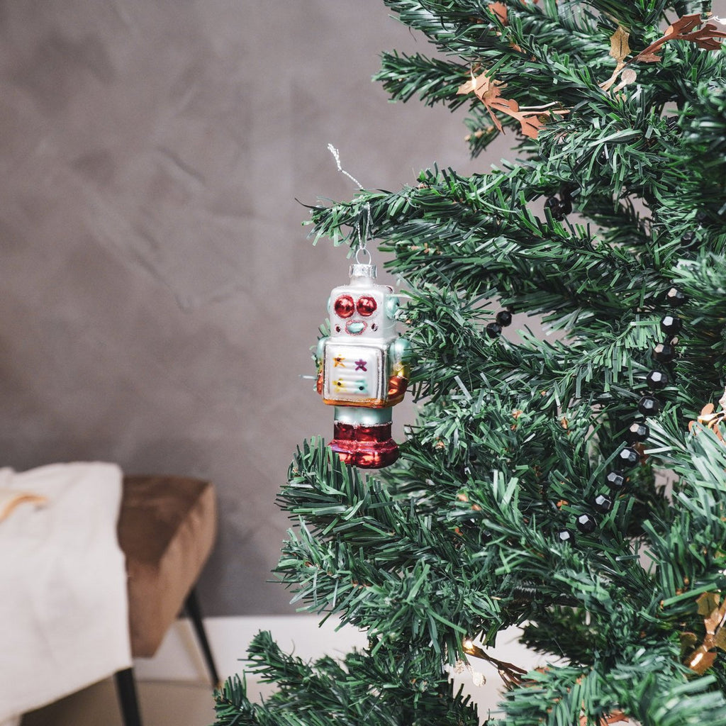 Kersthanger - Robotic - Glas - 5x3,5x10,5cm