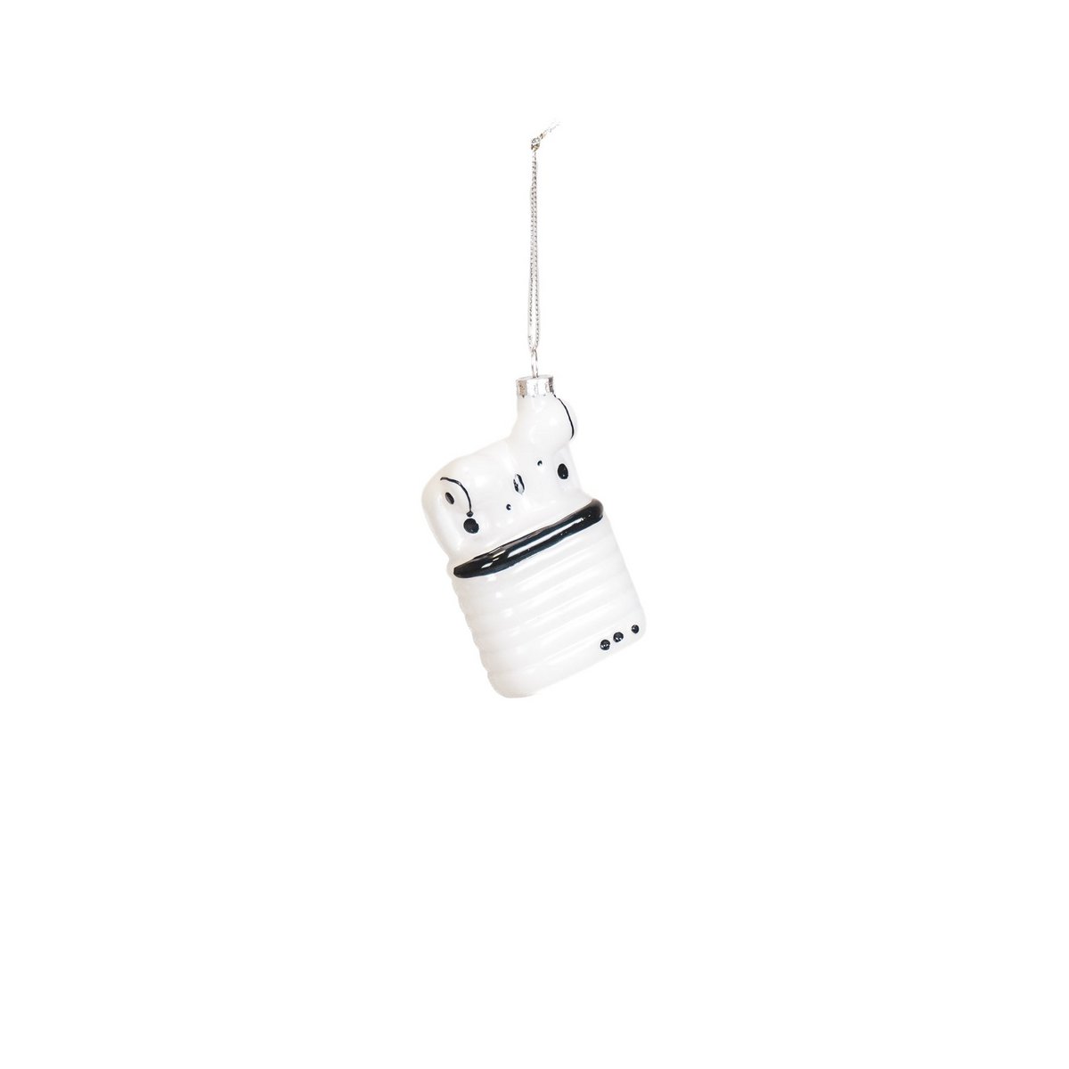 Ornament Kersthanger - Airpods - Glas - 6,5x3,5x10,5cm