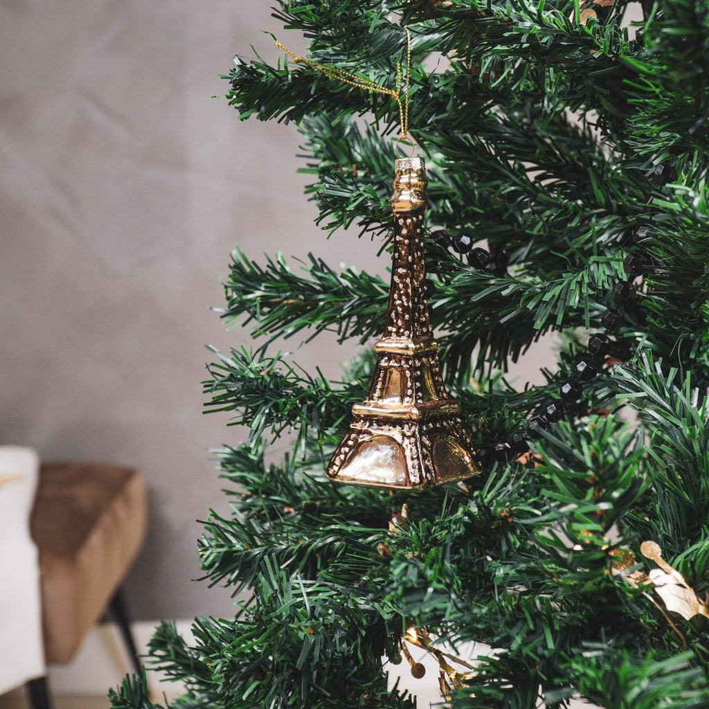 Kersthanger - Eiffeltoren - Glas - 5x5x13,5cm