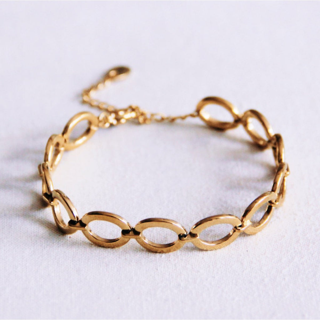 BAZOU Ovaal gekoppelde armband