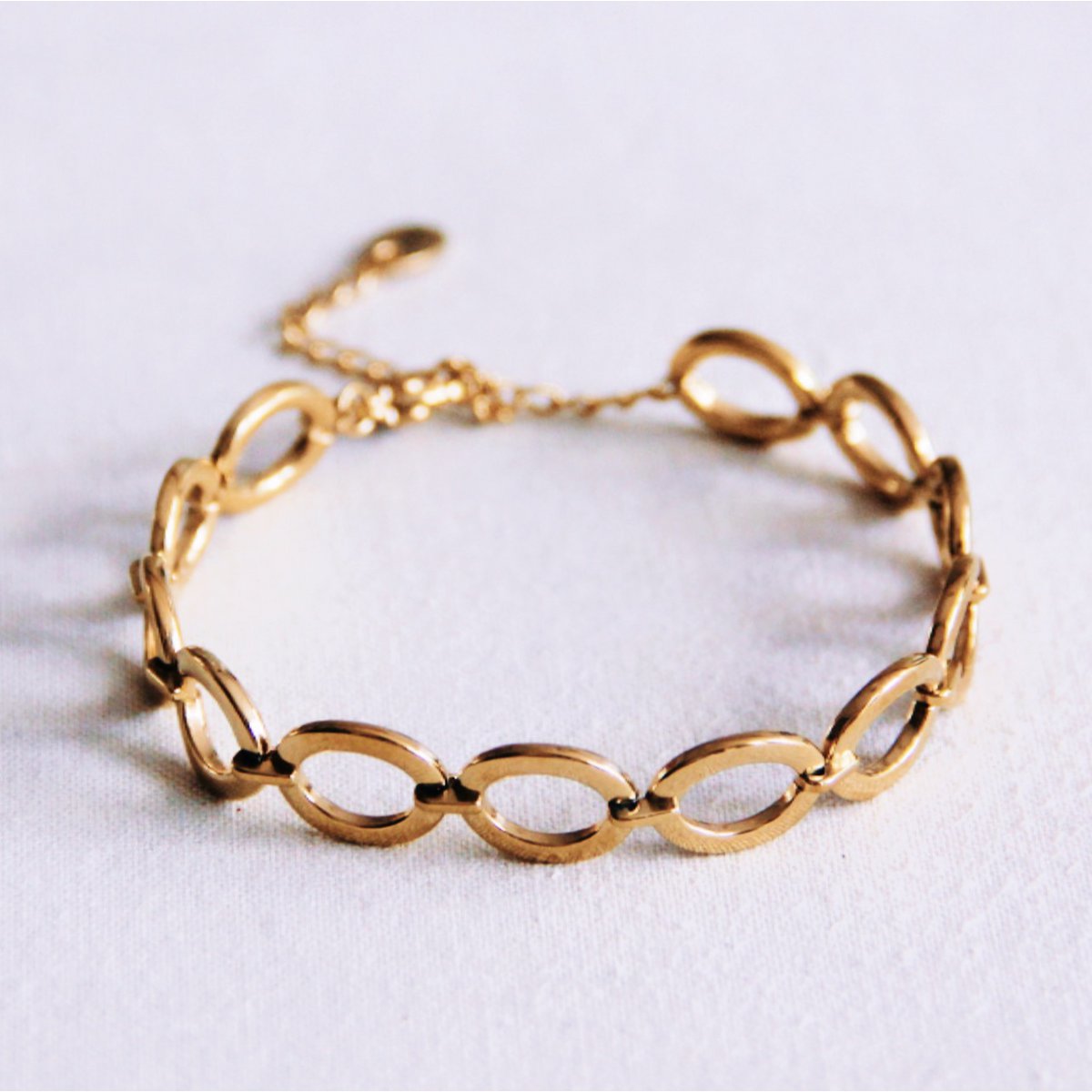 BAZOU Ovaal gekoppelde armband
