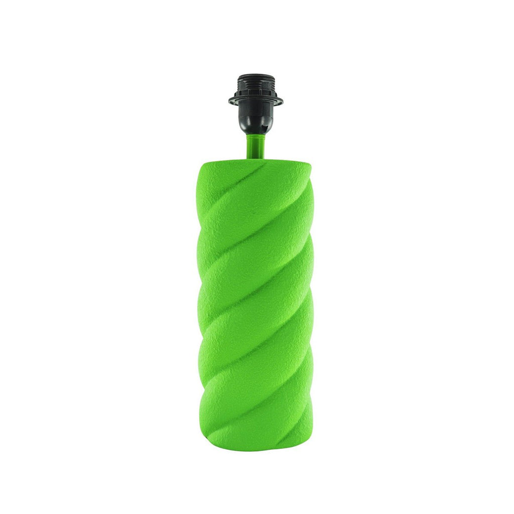 HOUSEVITAMIN Tafellamp - Keramiek - Neon Green - E27- 12x12x28cm