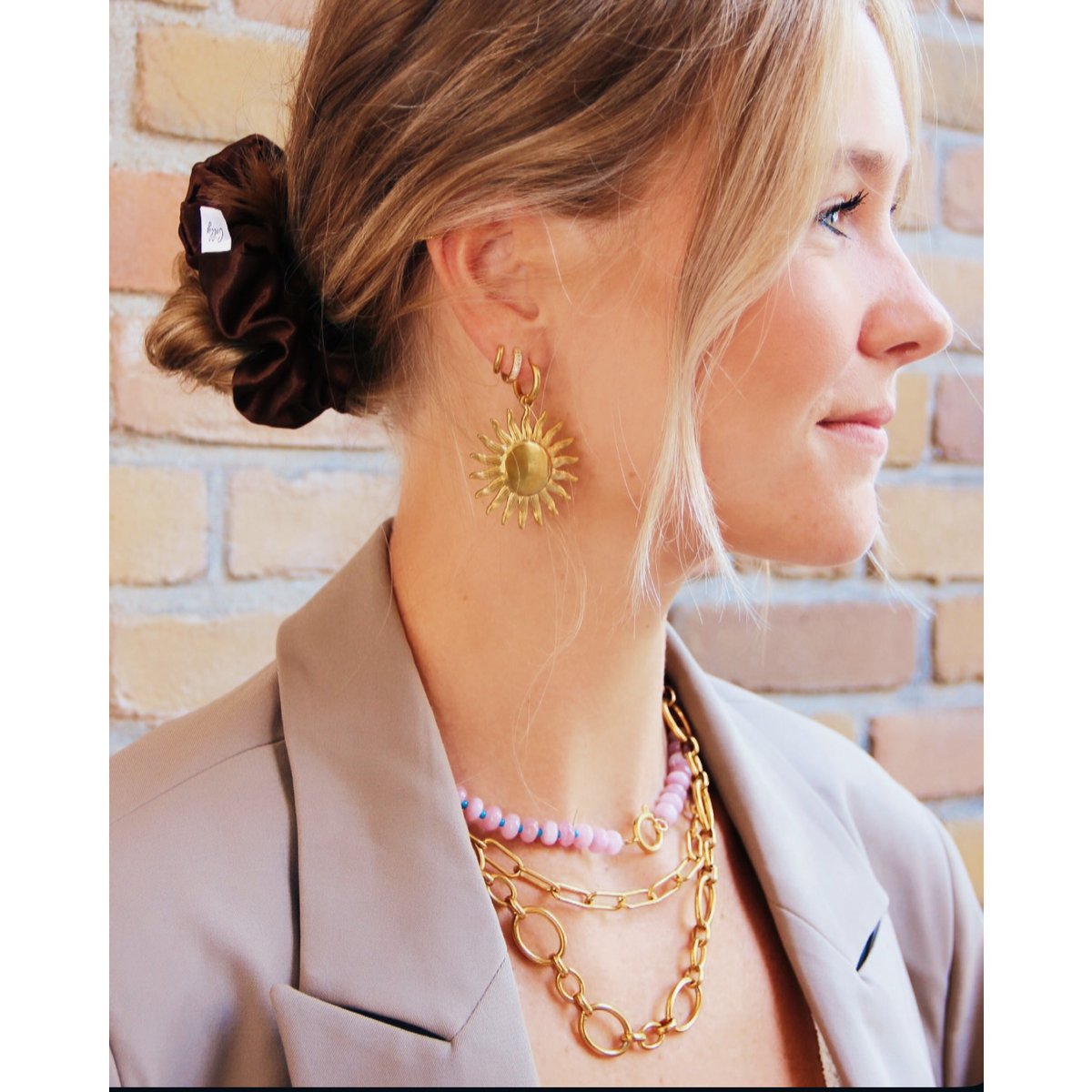 BAZOU Oorring met XL -zon