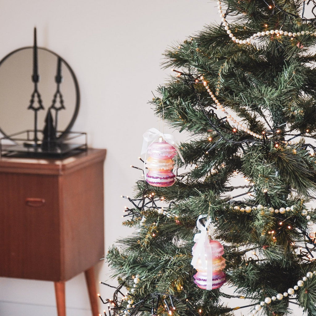 Kersthanger - Macaron - Glas - 7x7x10,5cm