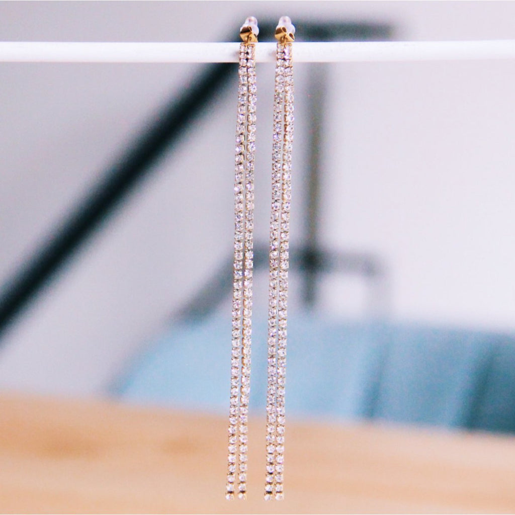 BAZOU 'Shine Bright' lange oorbellen