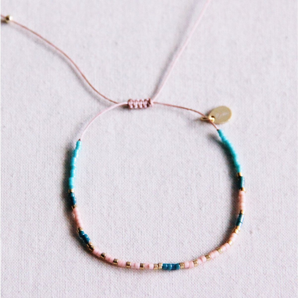 Miyuki armband mint/smaragd/naakt