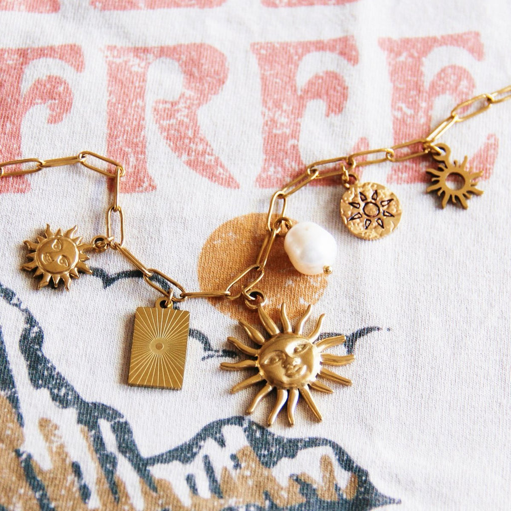 Bedelketting 'Sun Lover' – goud