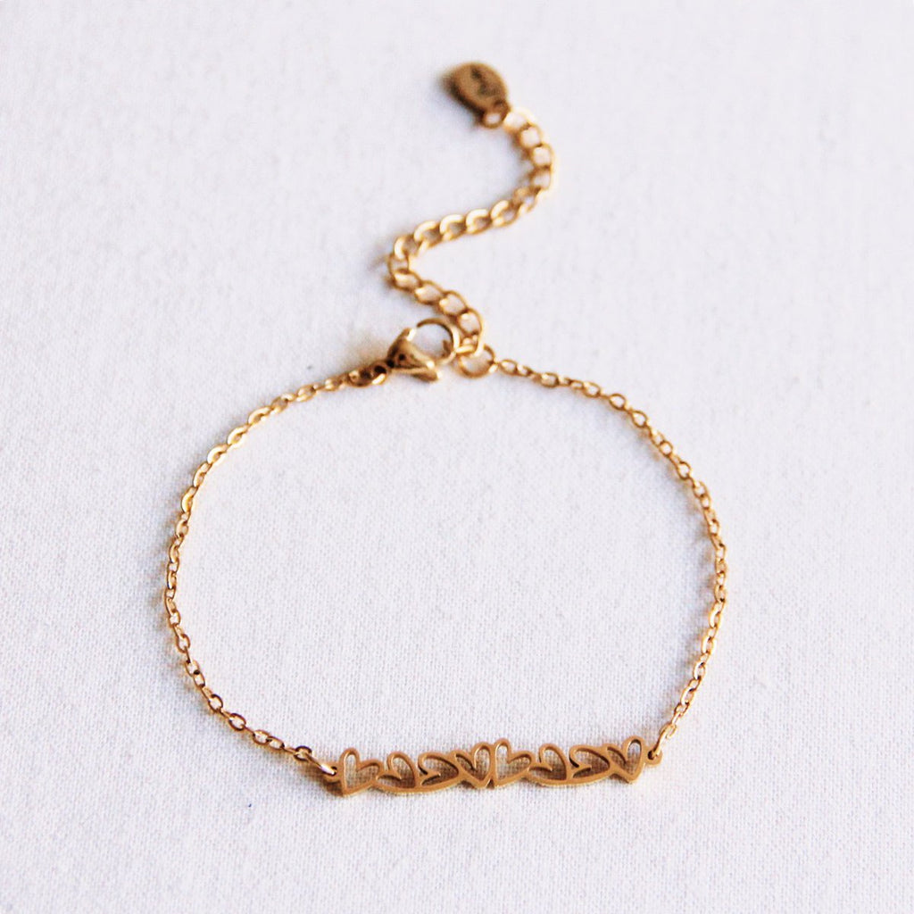 Leuke armband met mini -harten