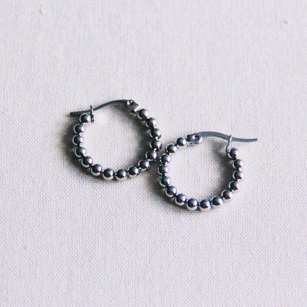 BAZOU creole 20mm “balls” – silver