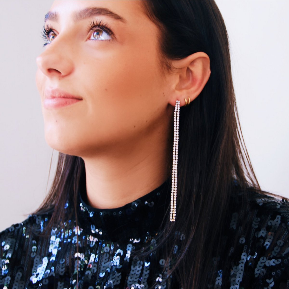 BAZOU 'Shine Bright' lange oorbellen